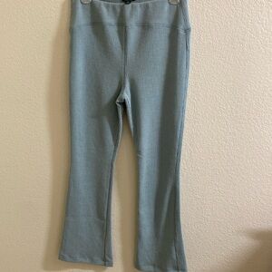 Wild Fable Green Ribbed Knit Flare Pants